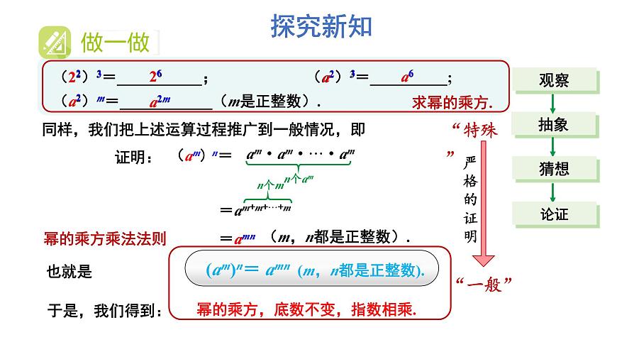 初中數(shù)學(xué)新湘教版七年級(jí)下冊(cè)1.1.2 冪的乘方教學(xué)課件2025春第6頁(yè)
