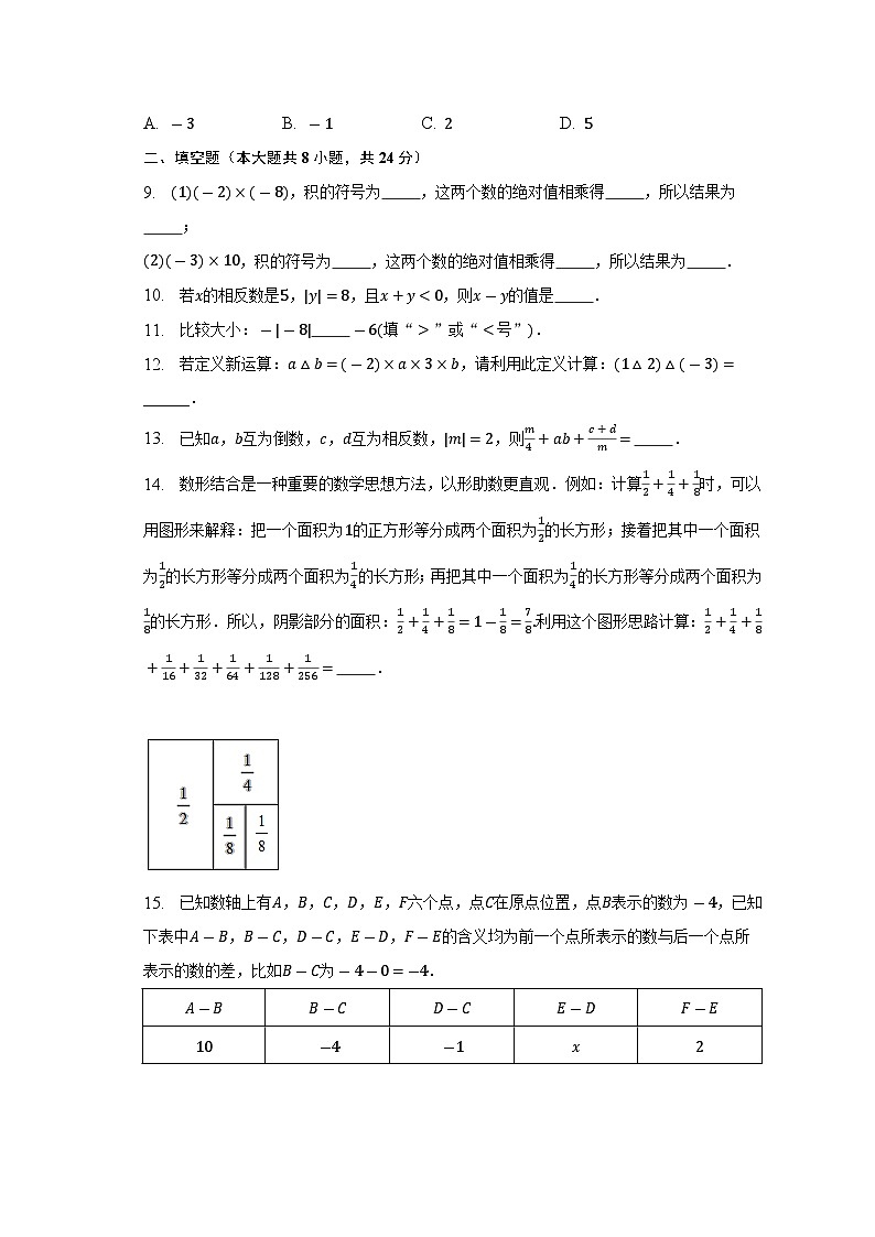 第二章 有理数 单元测试卷 华师大版七年级数学上册第2页