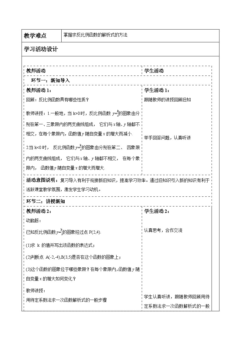 1.2.3反比例函数的图象与性质第2页