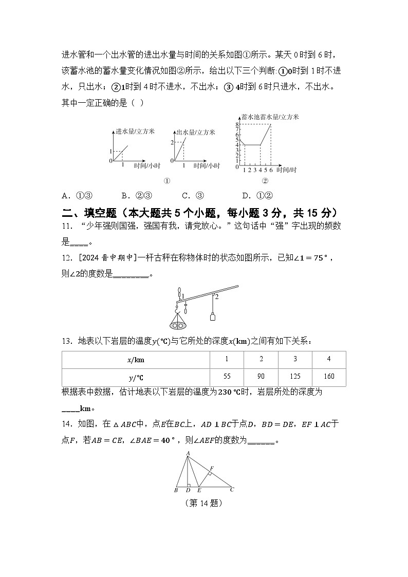 北师大版(2024新版)七年级下册数学期末综合模拟测试卷(含答案)第3页