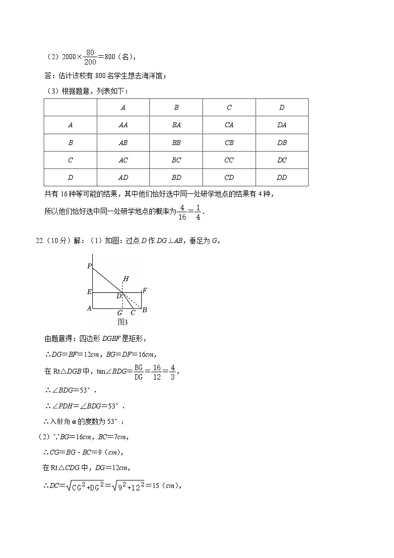 【开学摸底考】2024-2025学年春季期九年级数学开学摸底考(人教版)(参考答案)第3页