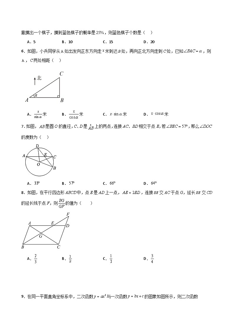 【开学摸底考】2024-2025学年春季期九年级数学开学摸底考(山东专用)(考试版)第2页