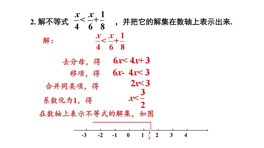 7.2 一元一次不等式 第2課時 (課件)-2024-2025學年滬科版(2024)七年級數(shù)學下冊第6頁
