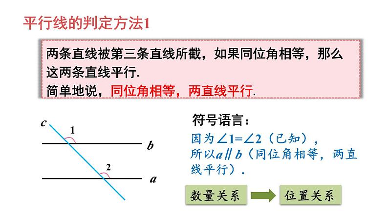 第3课时 平行线的判定方法1第7页