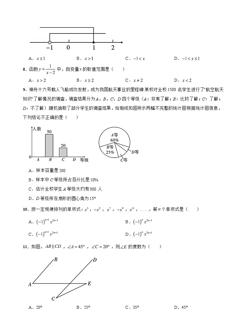 云南省玉溪市2024年初中学业水平考试模拟检测数学试题含答案第2页