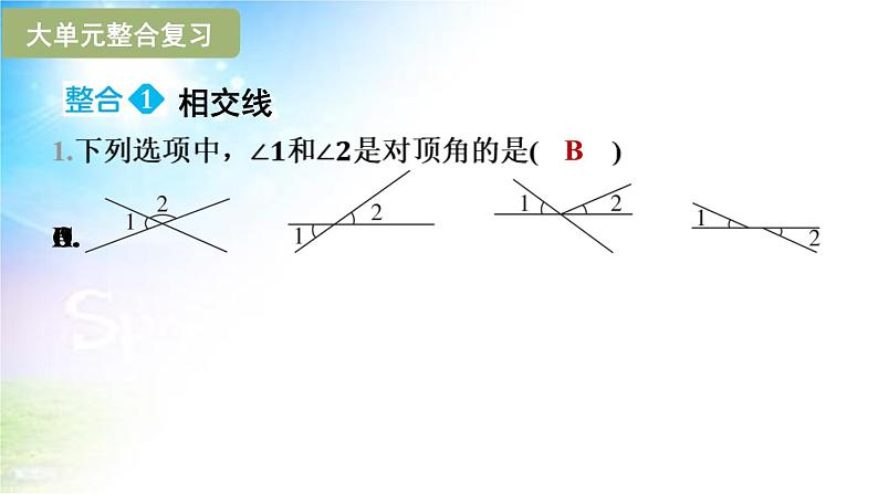 沪科版(2024新版)七年级下册数学第10章 相交线、平行线与平移 大单元整合复习课件第2页