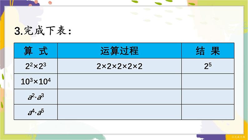 泸科版(2024)数学七年级下册 8.1. 1.同底数幂的乘法 PPT课件第7页