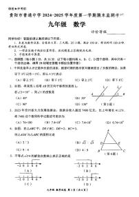 贵州省贵阳市2024-2025学年九年级上学期期末考试数学试题