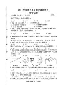 河南省南阳市镇平县2024-2025学年九年级上学期1月期末数学试题