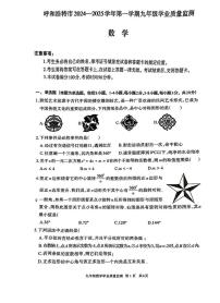 内蒙古呼和浩特市2024—2025学年上学期九年级期末数学试卷