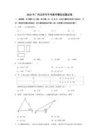 2024年广西玉林市中考数学模拟试题试卷解析版