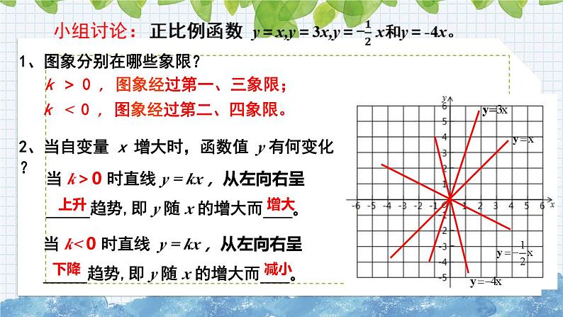 10.3一次函数的性质 课件 2024-2025学年青岛版八年级数学下册(1)第6页