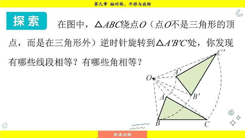 华师版2024数学七年级下册 9.3.2 旋转的特征 PPT课件第6页