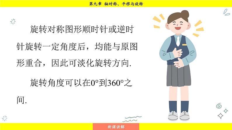 华师大版(2024)数学七年级下册 9.3.3 旋转对称图形 (课件)第6页