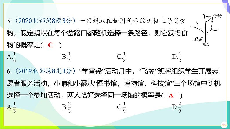 人教版数学中考第一轮复习 08-第八章 统计与概率 02-第二节 概率 PPT课件第6页