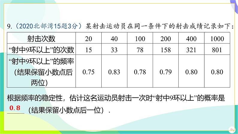 人教版数学中考第一轮复习 08-第八章 统计与概率 02-第二节 概率 PPT课件第8页