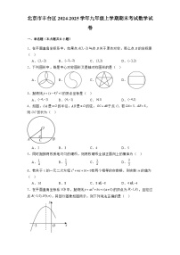 北京市丰台区2024-2025学年九年级上学期期末考试 数学试卷（含解析）