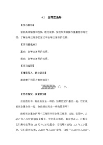 初中数学北师大版（2024）七年级下册（2024）2 全等三角形导学案及答案