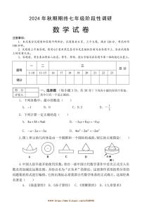 2024～2025学年河南省南阳市淅川县七年级上期终阶段性调研数学试卷(含答案)