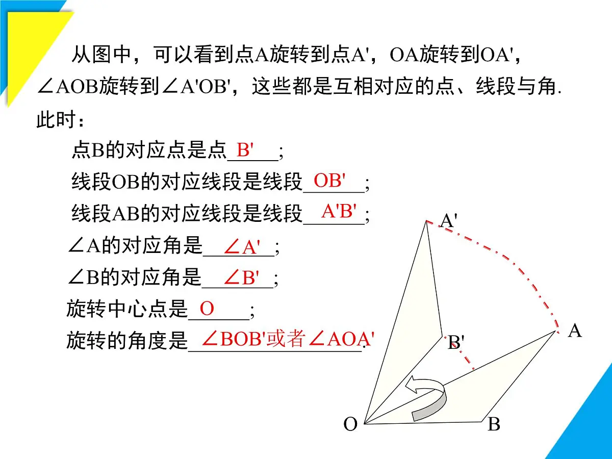9.3.1 图形的旋转-2025春华师大版数学七年级下册--精品课件第6页