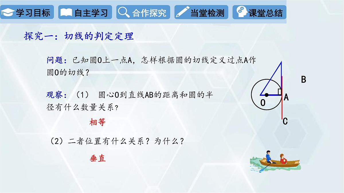 3.6 直线和圆的位置关系 第2课时 初中数学北师版九年级下册课件第4页