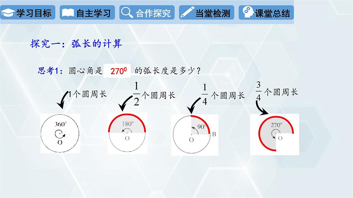 3.9 弧长及扇形的面积 初中数学北师版九年级下册课件第4页