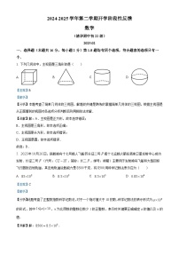 北京市北京市海淀区清华大学附属中学2024-2025学年下学期2月九年级开学考试 数学试题（含解析）