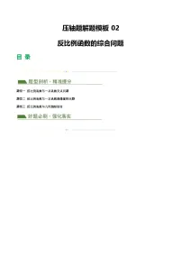 中考数学二轮复习讲练测(全国通用)压轴题02反比例函数的综合问题(3题型+解题模板+技巧精讲)(原卷版+解析)