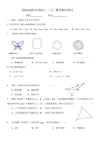 2024北京理工大附中初二（上）期中数学试卷（无答案）