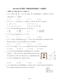 山东省青岛市海信学校2024-2025学年八年级上学期11月期中考试数学试题