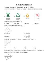 九年级上学期期末数学试题 (10)