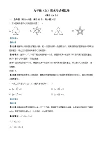 九年级上学期期末数学试题 (25)