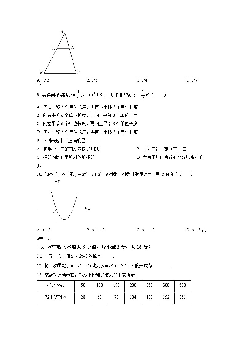 九年级上学期期末数学试题 (76)第2页