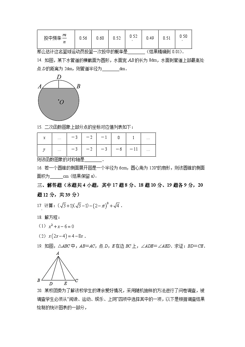 九年级上学期期末数学试题 (76)第3页