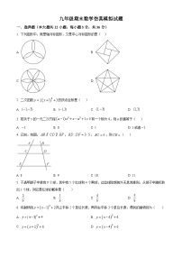 九年级上学期期末数学试题 (111)