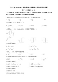 江汉区2024-2025学年上学期期末七年级数学试卷（word版含标答）