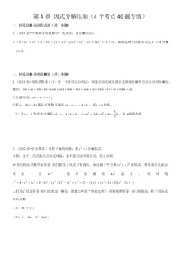 八年級下數(shù)學第四章因式分解壓軸試題(8大題型+優(yōu)選提升題)期末真題分類匯編（無答案）