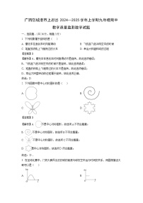 2024~2025學(xué)年廣西防城港市上思縣上學(xué)期九年級(jí)期中教學(xué)質(zhì)量監(jiān)測(cè)數(shù)學(xué)試卷（解析版）