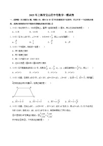2025年上海市宝山区中考数学一模试卷