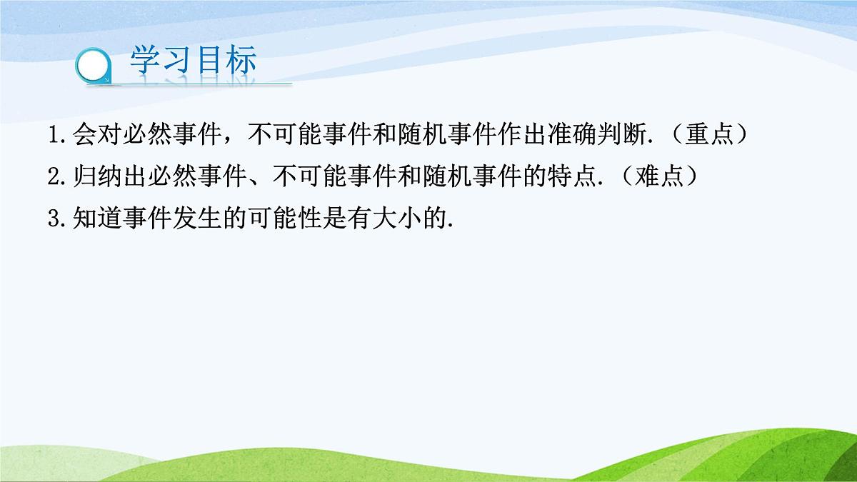 9.1 感受可能性(同步课件) 2025学年七年级数学下册(鲁教版五四制)第2页