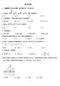 +天津市武清区杨村第八中学2024-2025学年八年级下学期3月月考数学试题