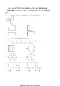 2024～2025学年辽宁省大连市高新区九年级(上)期末数学试卷(含答案)