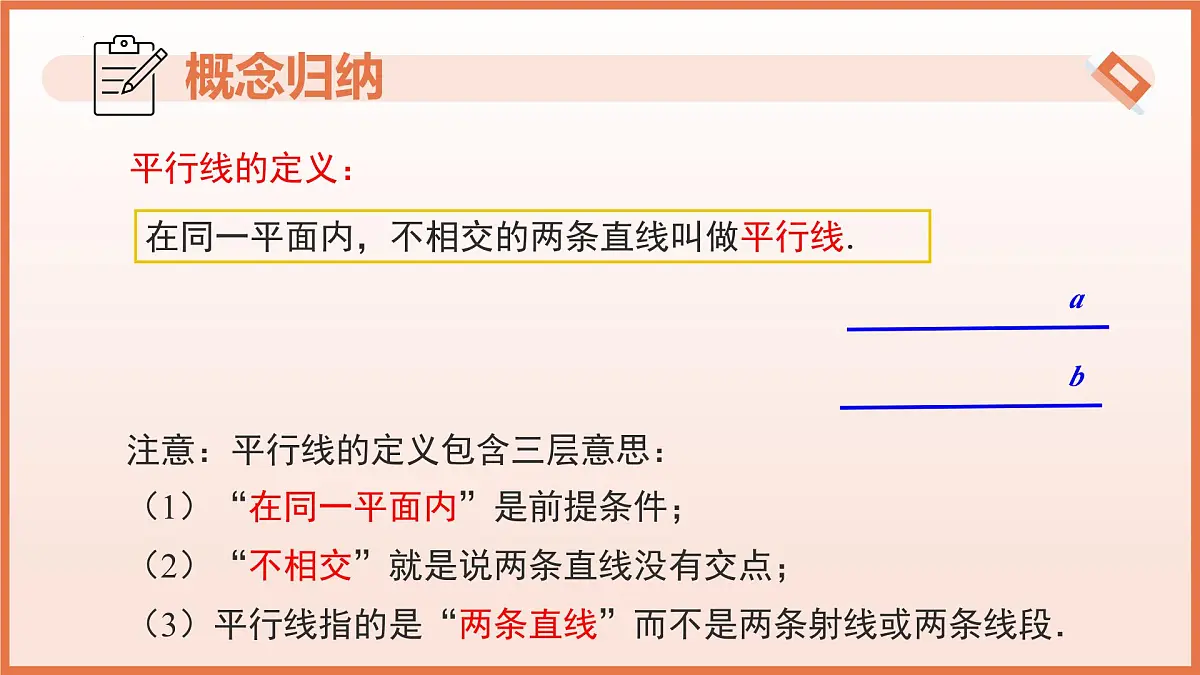 16.2 平行线(第1课时平行公理)(教学课件)2025学年七年级数学下册(沪教版2024)第6页