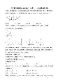 中考数学高频考点专项练习:专题11 二次函数综合训练 (3)及答案