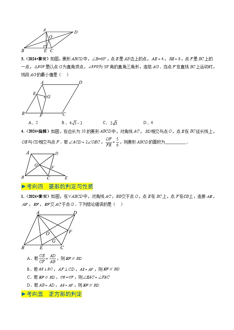 专题19 特殊的四边形(原卷版)第3页