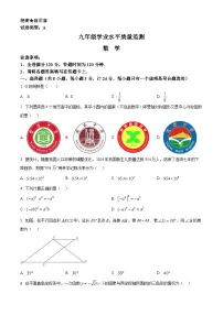 2025年陕西省西安市碑林区九年级中考二模联考数学试题（原卷版+解析版）