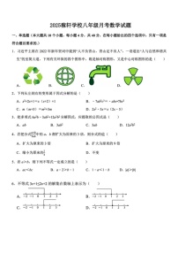2025年3月濟(jì)南市歷城區(qū)稼軒學(xué)校數(shù)學(xué)八年級(jí)下月考試題（無答案）