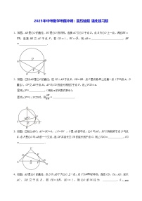 2025年中考数学考前冲刺：圆压轴题 强化练习题（含答案）