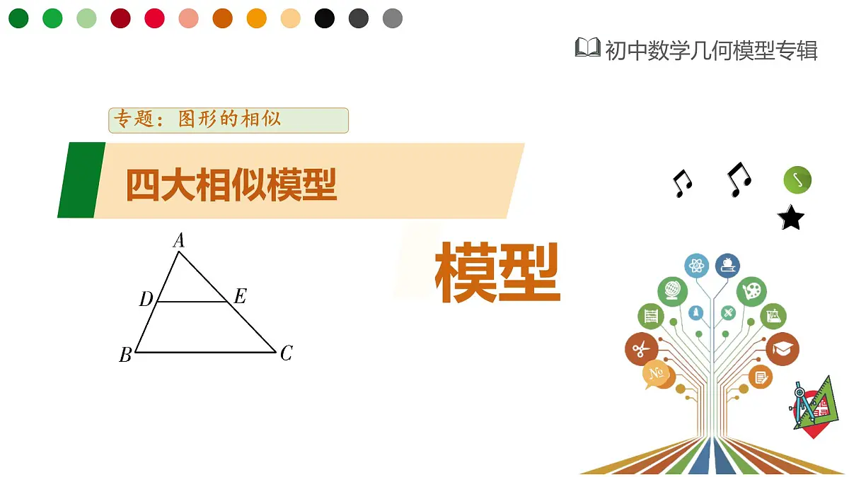 2025年浙江省中考数学二轮复习题型突破课件: 相似问题 四大模型第1页