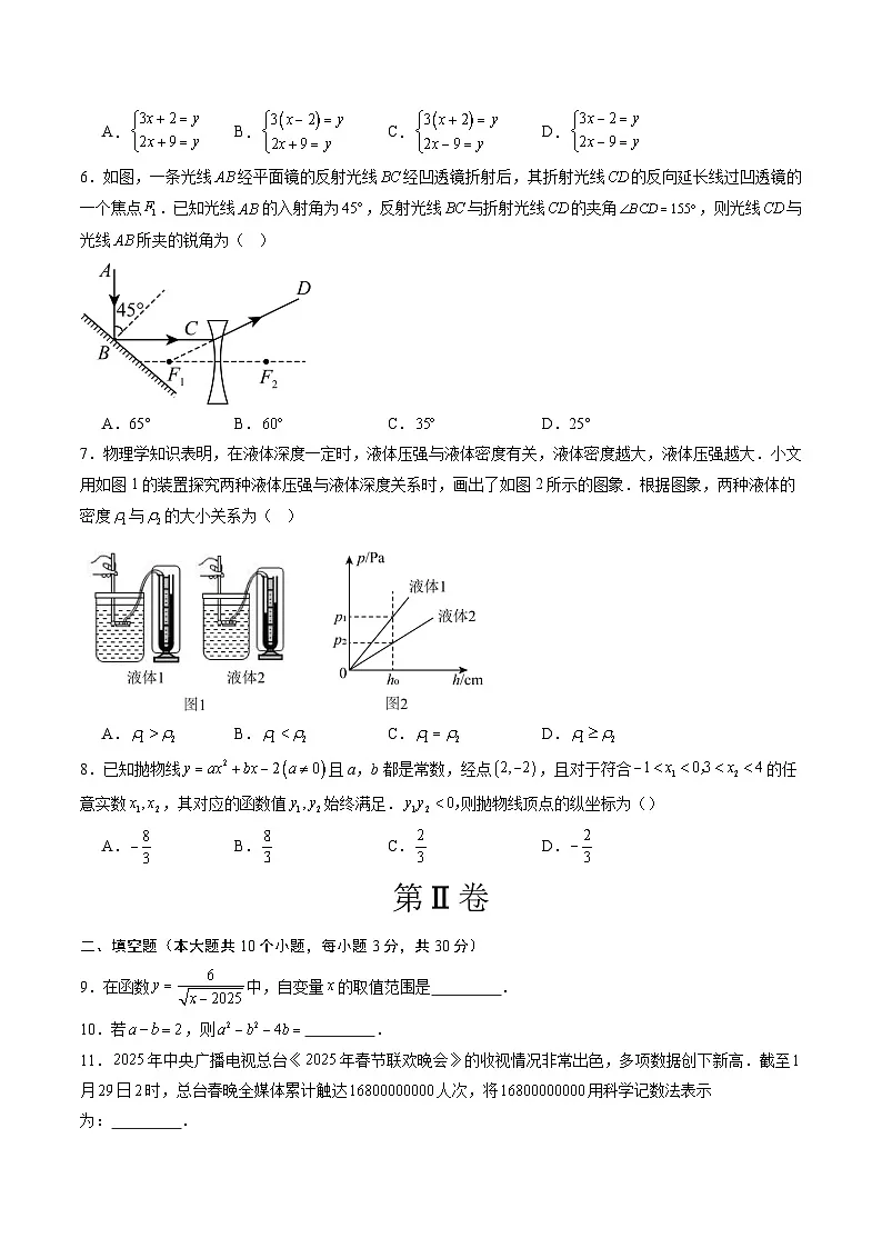 数学(扬州卷)(考试版)第2页